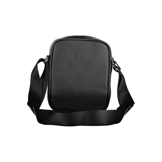 Tommy Hilfiger Elegant Black Shoulder Bag with Contrast Details