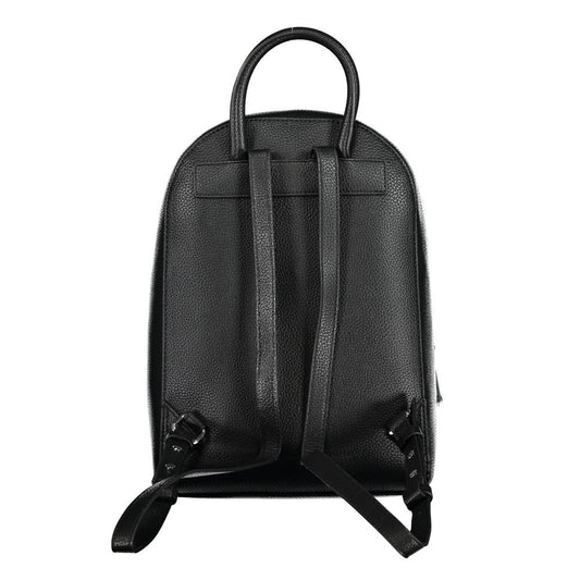 Tommy Hilfiger Chic Black Designer Backpack with Logo Accent