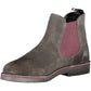 U.S. POLO ASSN. Elegant Gray Ankle Boots with Contrasting Details