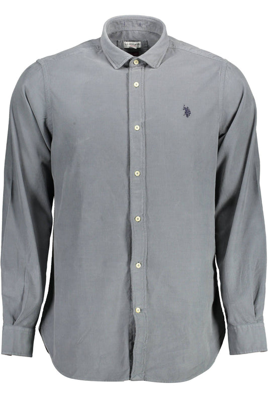 U.S. POLO ASSN. Elegant Slim Fit Blue Button-Down Shirt