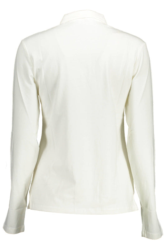 U.S. POLO ASSN. Elegant Long-Sleeved White Polo Shirt