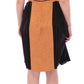 FILOS Silk Bronze & Black Sleeveless Sheath Dress