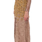 Lanre Da Silva Ajayi GOLD Long Lace Maxi Crystal Dress