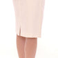 Andrea Incontri Elegant White Floral Pencil Skirt