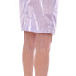 Licia Florio Purple Viscose Above-Knee Wrap Skirt