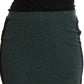 MILA SCHÖN Green Wool Blend Pencil Skirt