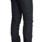 Costume National Blue Cotton Stretch Slim Fit Jeans