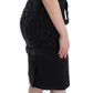 Masha Ma Black Strapless Embellished Pencil Dress