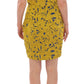 Sachin & Babi Blue Yellow Strapless Bubble Mini Shift Dress