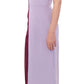 Barbara Casasola Elegant Long Silk Gown in Lavender