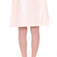 Licia Florio White Above-Knee Stretch Waist Strap Skirt
