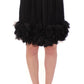 Dolce & Gabbana Elegant Silk Black Skirt for Evenings