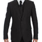 Dolce & Gabbana Gray Slim Fit Linen Blazer Jacket