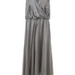 Lardini Elegant Silk Grey Dungarees Dress