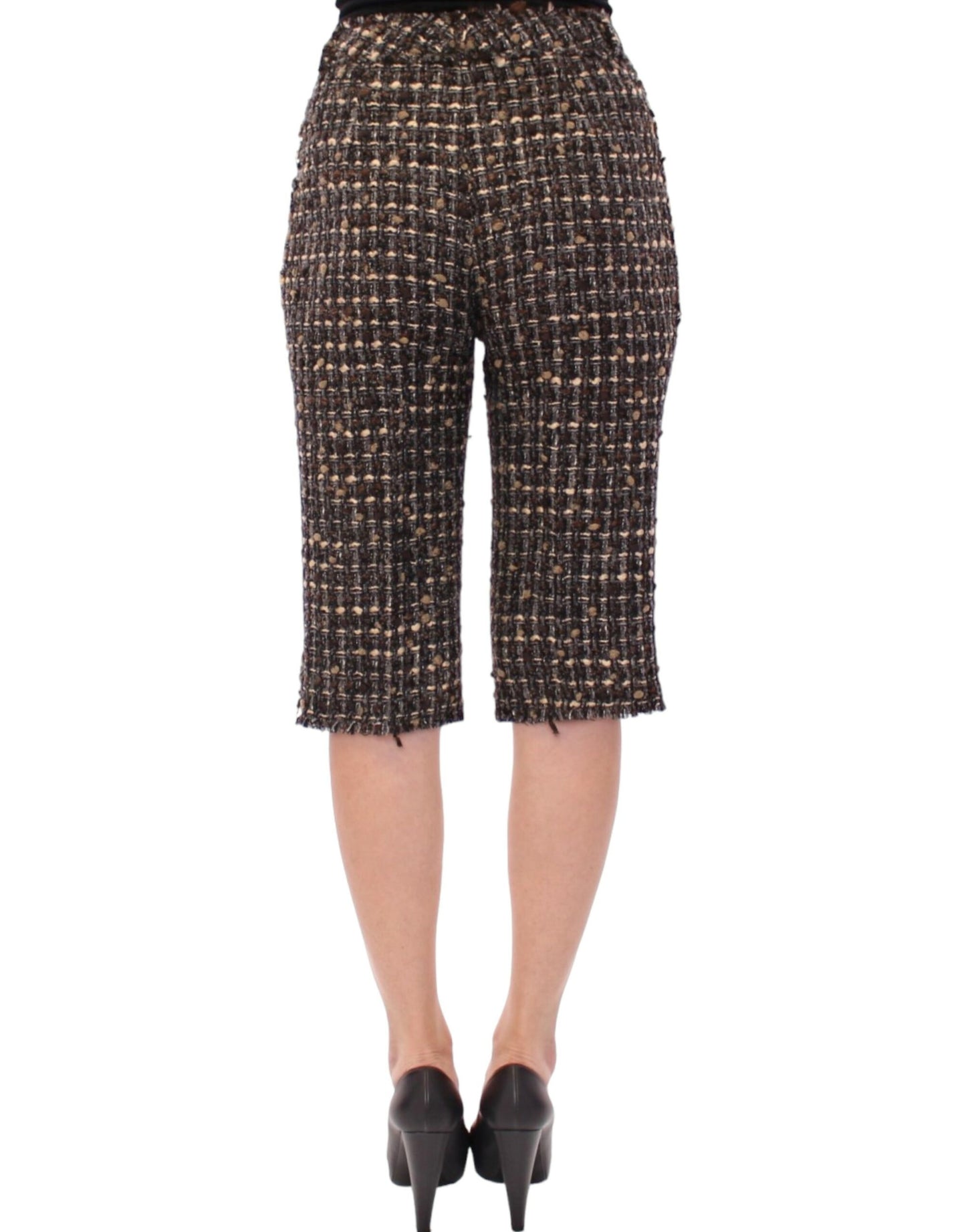 Dolce & Gabbana Multicolor Wool Shorts Pants