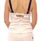 Dolce & Gabbana White Sailor Motif Stretch Tank Top