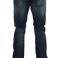 Acht Blue Wash Cotton Denim Slim Fit Jeans