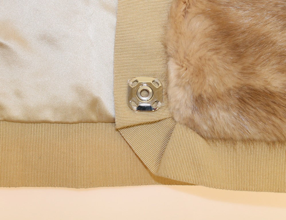 Dolce & Gabbana Beige MINK Fur Scarf Foulard Neck Wrap