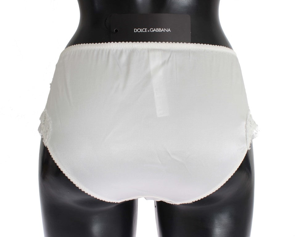 Dolce & Gabbana Elegant White Silk Blend Underwear