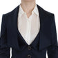 Exte Elegant Blue Blazer Jacket with Designer Flair