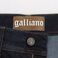 John Galliano Chic Boyfriend Fit Blue Jeans