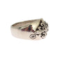 Nialaya Exquisite Silver Statement Ring for Men