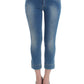 Ermanno Scervino Beachwear Blue Jeans Capri Pants Cropped