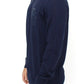 Ermanno Scervino Elegant Blue V-Neck Wool Blend Pullover