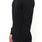 Ermanno Scervino Elegant Black V-Neck Wool Blend Sweater