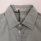 Ermanno Scervino Gray Cotton Long Sleeve Casual Shirt Top