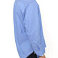 Ermanno Scervino Blue Cotton Dress Classic Fit Shirt
