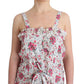Ermanno Scervino Beachwear Pink Floral Beach Mini Dress Short
