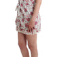 Ermanno Scervino Beachwear Pink Floral Beach Mini Dress Short
