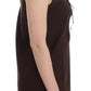 Ermanno Scervino Beachwear Brown Cotton Stretch Tunic Dress
