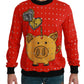 Dolce & Gabbana Red Crystal Pig of the Year Sweater