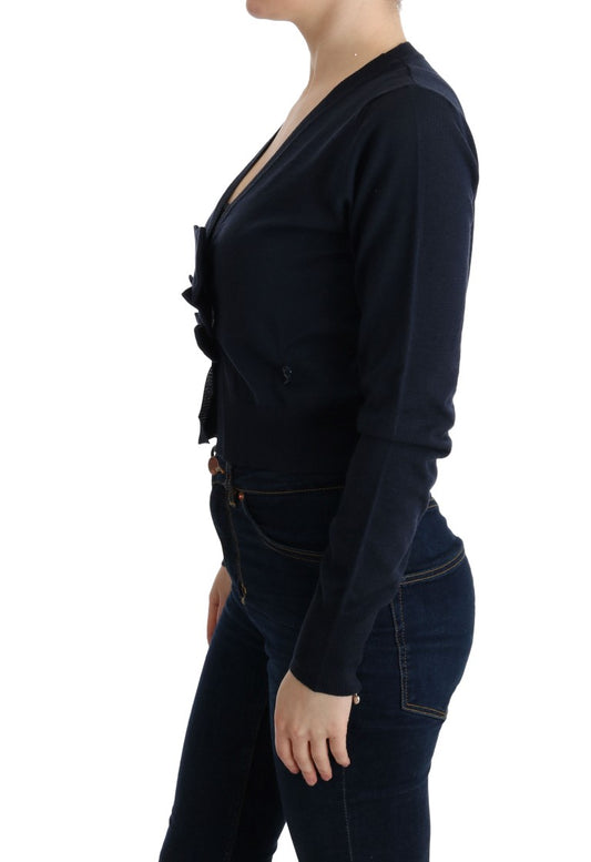MARGHI LO' Blue Wool Blouse Sweater
