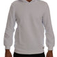 Daniele Alessandrini White Pullover Hodded Cotton Sweater