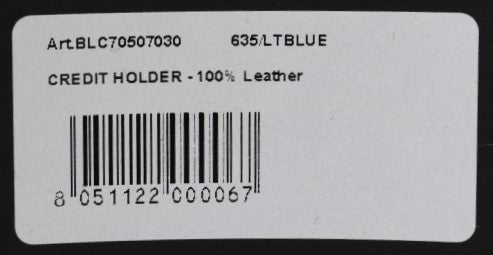 Billionaire Italian Couture Blue Leather Cardholder Wallet
