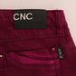 Costume National Sleek Red Straight Fit Luxury Jeans