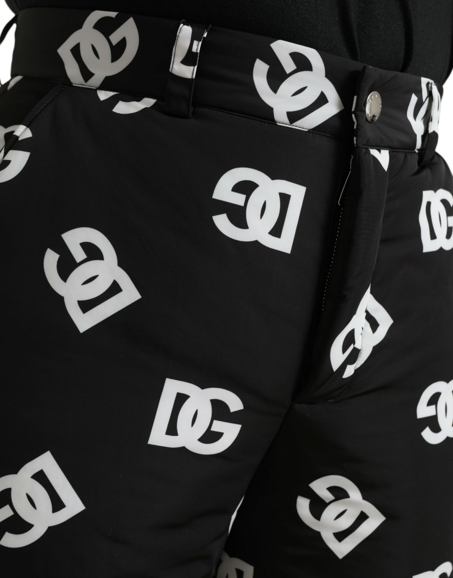 Dolce & Gabbana Elegant Wide Leg Signature Print Pants