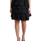 Dolce & Gabbana Elegant Tiered A-Line Mini Skirt