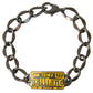John Galliano Antique Silver Chain Link Bracelet for Women
