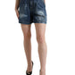 Dolce & Gabbana Chic High Waist Denim Hot Pants Shorts