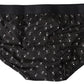 Dolce & Gabbana Elegant Black Dotted Brief with Comfort Fit