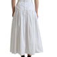 Dolce & Gabbana Elegant High Waist Cotton Maxi Skirt