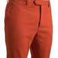 BENCIVENGA Elegant Orange Pure Cotton Pants