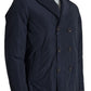 Domenico Tagliente Elegant Double-Breasted Blue Jacket