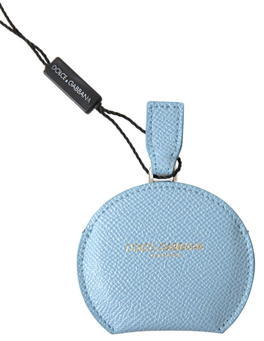 Dolce & Gabbana Light Blue Calfskin Leather Mirror Holder
