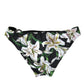 Dolce & Gabbana Elegant Floral Print Bikini Bottoms - Swim In Style