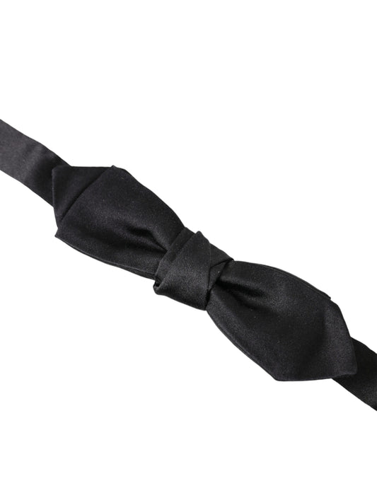 Dolce & Gabbana Elegant Silk Black Bow Tie for Gentleman